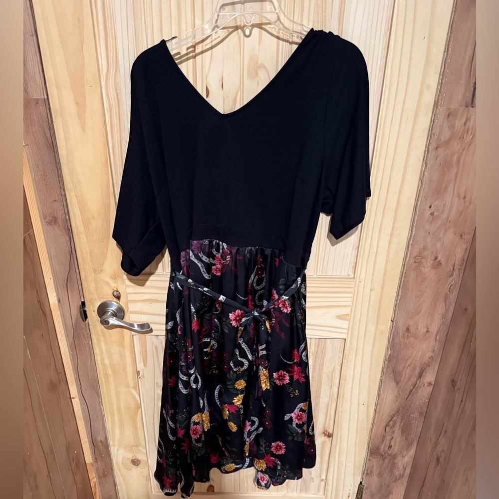 Soft and comfortable dress.  Worn once.  Snake print.